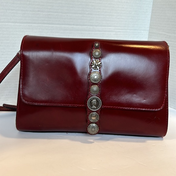 Patricia Nash Burgundy Crossbody Bag Renaissance Collection - Picture 2 of 16